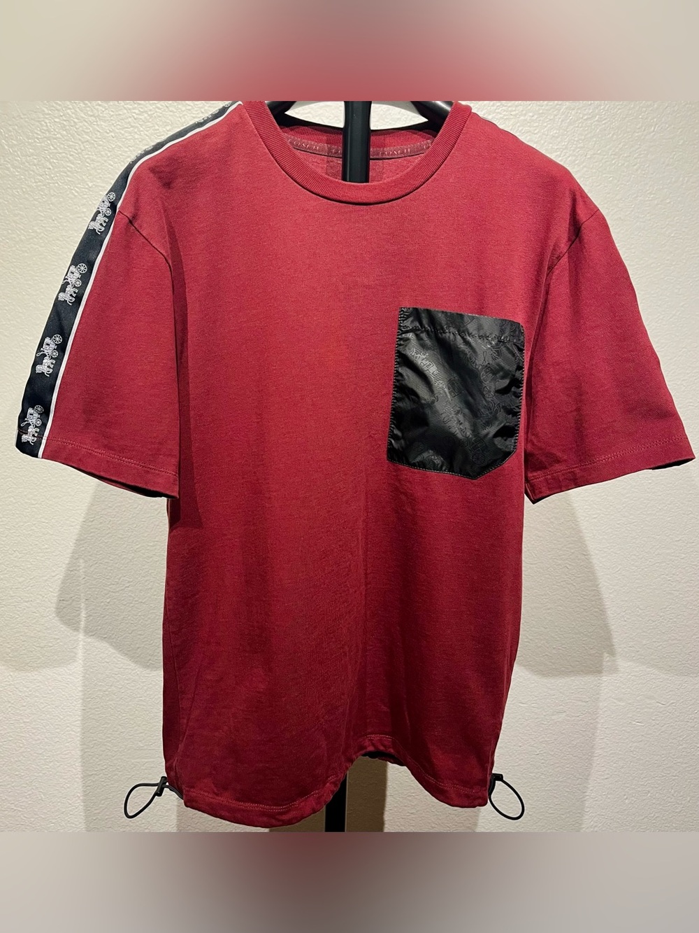 Coach Horse And Carriage Pocket T-Shirt in Burgundy - Size S (Men’s)